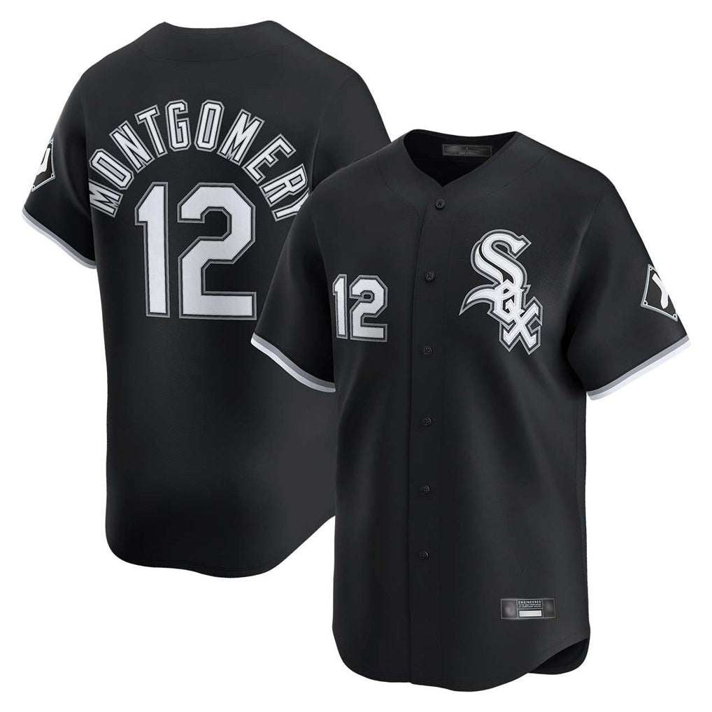 Choea C.White Sox #12 Colson Montgomery Player Black Limited Home Stitched Jerseys