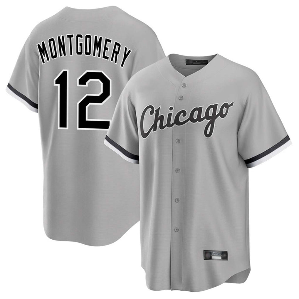 Choea C.White Sox #12 Colson Montgomery Player Gray Home Game Stitched Jerseys