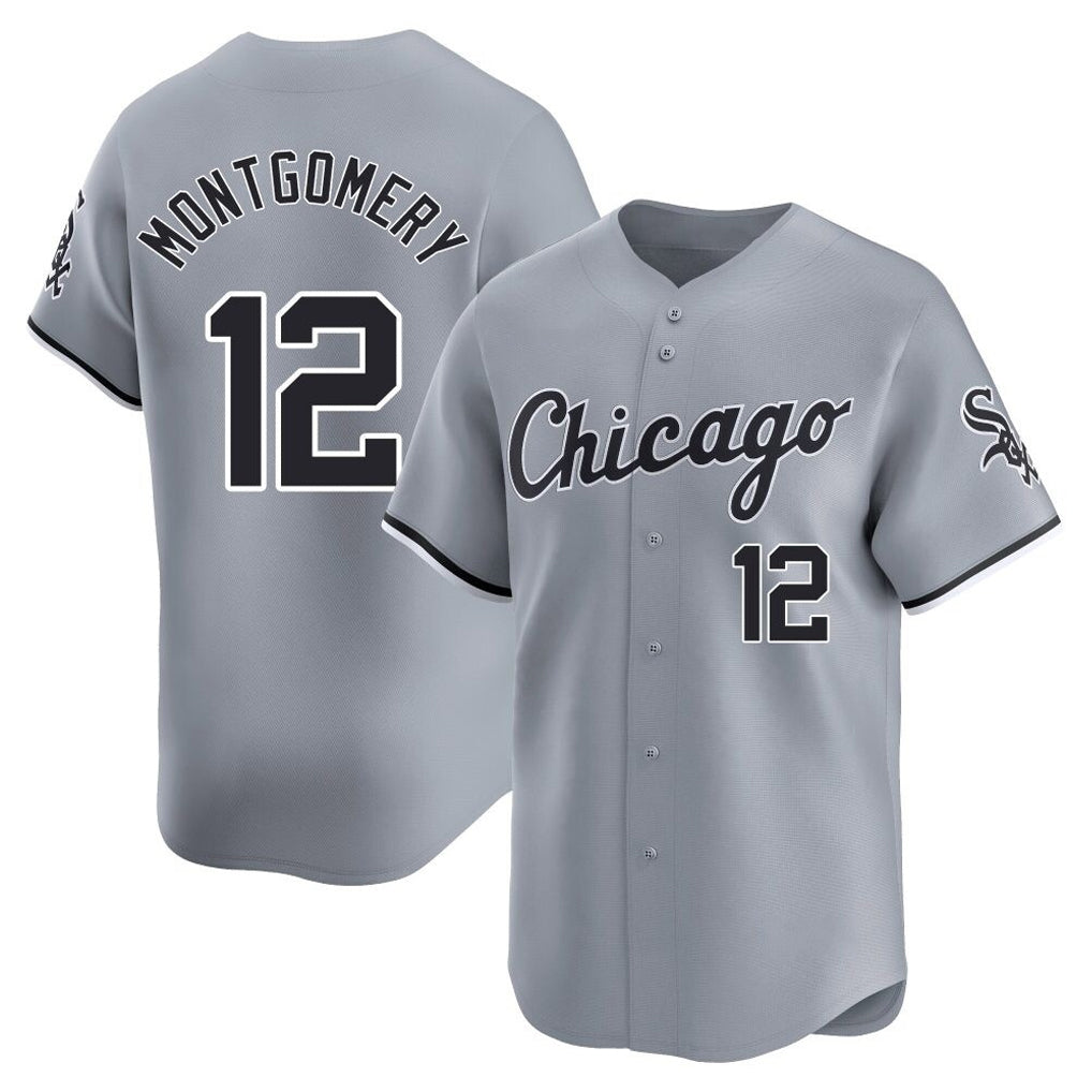 Choea C.White Sox #12 Colson Montgomery Player Gray Road Limited Home Stitched Jerseys