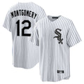 Choea C.White Sox #12 Colson Montgomery Player White Stripe Home Game Stitched Jerseys