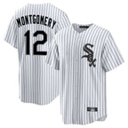 Choea C.White Sox #12 Colson Montgomery Player White Stripe Home Game Stitched Jerseys