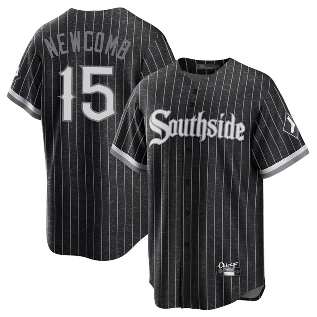 Choea C.White Sox #15 Sean Newcomb Player Black City Connect Home Game Stitched Jerseys