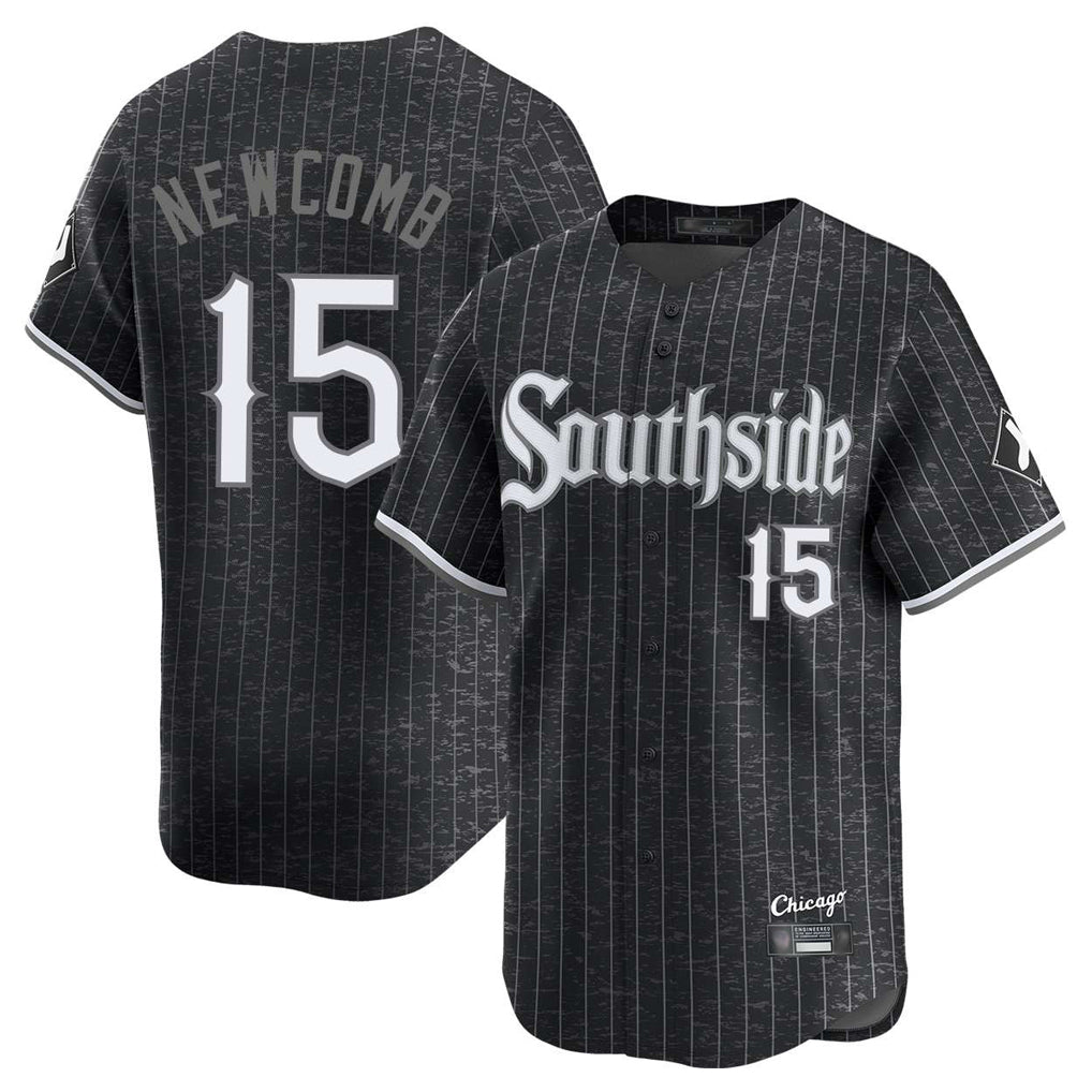 Choea C.White Sox #15 Sean Newcomb Player Black City Connect Limited Home Stitched Jerseys