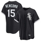 Choea C.White Sox #15 Sean Newcomb Player Black Home Game Stitched Jerseys