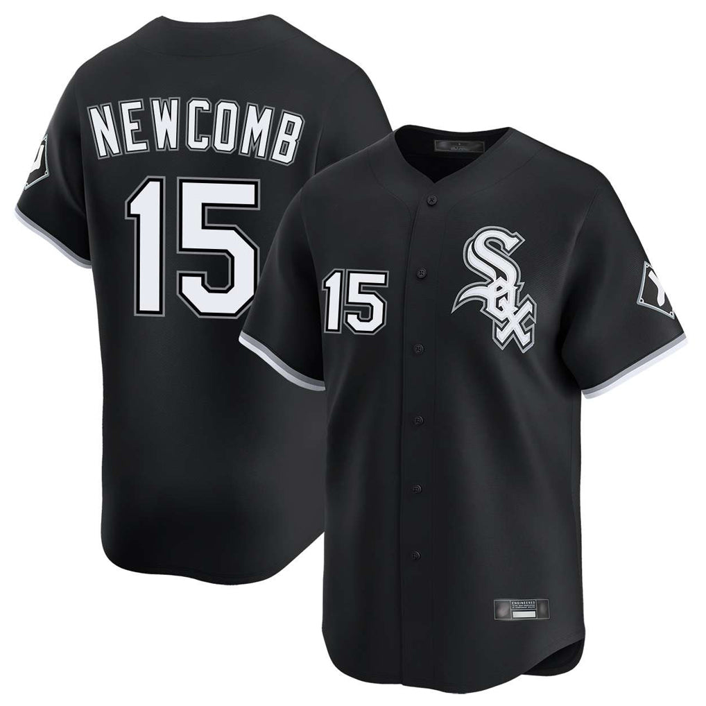 Choea C.White Sox #15 Sean Newcomb Player Black Limited Home Stitched Jerseys