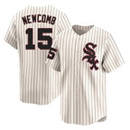 Choea C.White Sox #15 Sean Newcomb Player Cream Cooperstown Collection Limited Home Stitched Jerseys