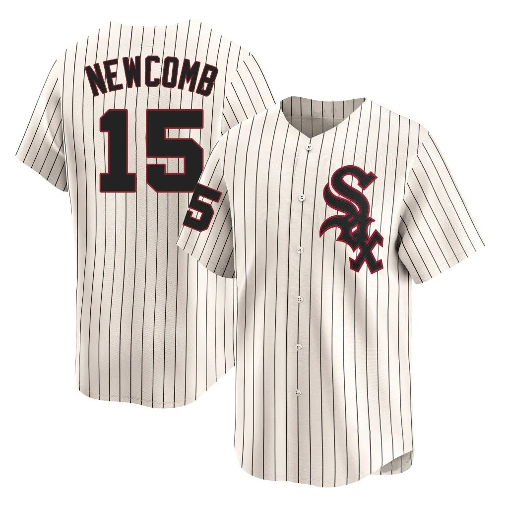 Choea C.White Sox #15 Sean Newcomb Player Cream Cooperstown Collection Limited Home Stitched Jerseys