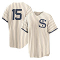 Choea C.White Sox #15 Sean Newcomb Player Cream Field of Dreams Home Game Stitched Jerseys