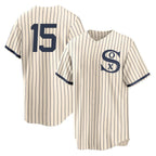 Choea C.White Sox #15 Sean Newcomb Player Cream Field of Dreams Home Game Stitched Jerseys