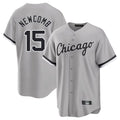 Choea C.White Sox #15 Sean Newcomb Player Gray Home Game Stitched Jerseys
