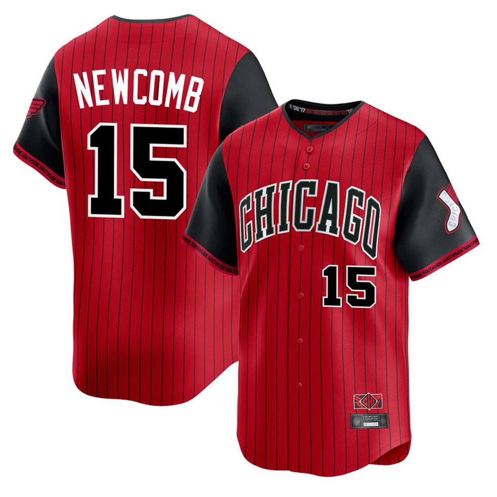 Choea C.White Sox #15 Sean Newcomb Player Red City Connect Limited Home Stitched Jerseys