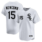Choea C.White Sox #15 Sean Newcomb Player White Stripe Limited Home Stitched Jerseys