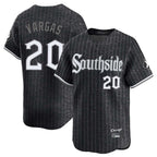 Choea C.White Sox #20 Miguel Vargas Player Black City Connect Limited Home Stitched Jerseys