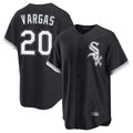 Choea C.White Sox #20 Miguel Vargas Player Black Home Game Stitched Jerseys