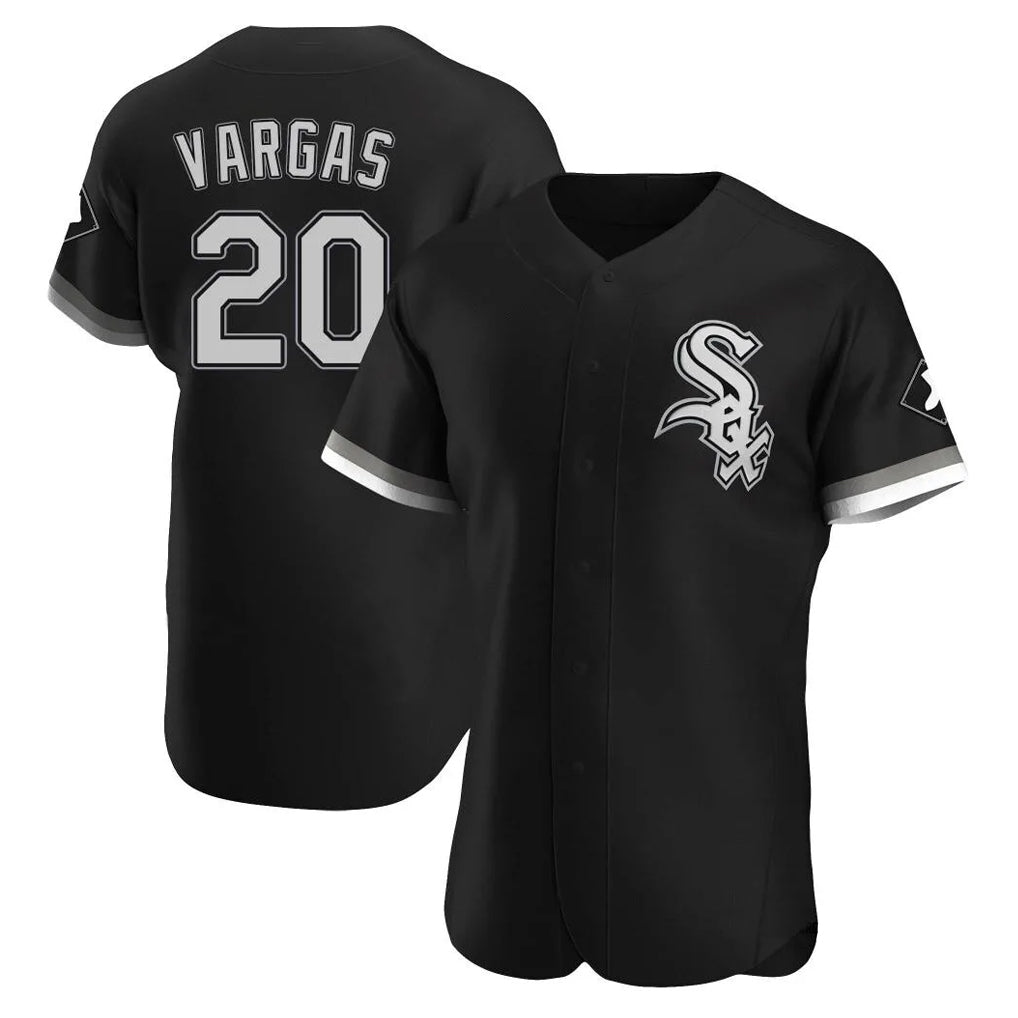 Choea C.White Sox #20 Miguel Vargas Player Black Limited Elite Home Stitched Jerseys