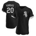 Choea C.White Sox #20 Miguel Vargas Player Black Limited Elite Home Stitched Jerseys