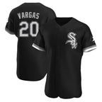 Choea C.White Sox #20 Miguel Vargas Player Black Limited Elite Home Stitched Jerseys