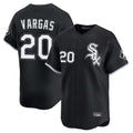 Choea C.White Sox #20 Miguel Vargas Player Black Limited Home Stitched Jerseys