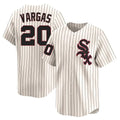 Choea C.White Sox #20 Miguel Vargas Player Cream Cooperstown Collection Limited Home Stitched Jerseys