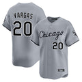 Choea C.White Sox #20 Miguel Vargas Player Gray Road Limited Home Stitched Jerseys