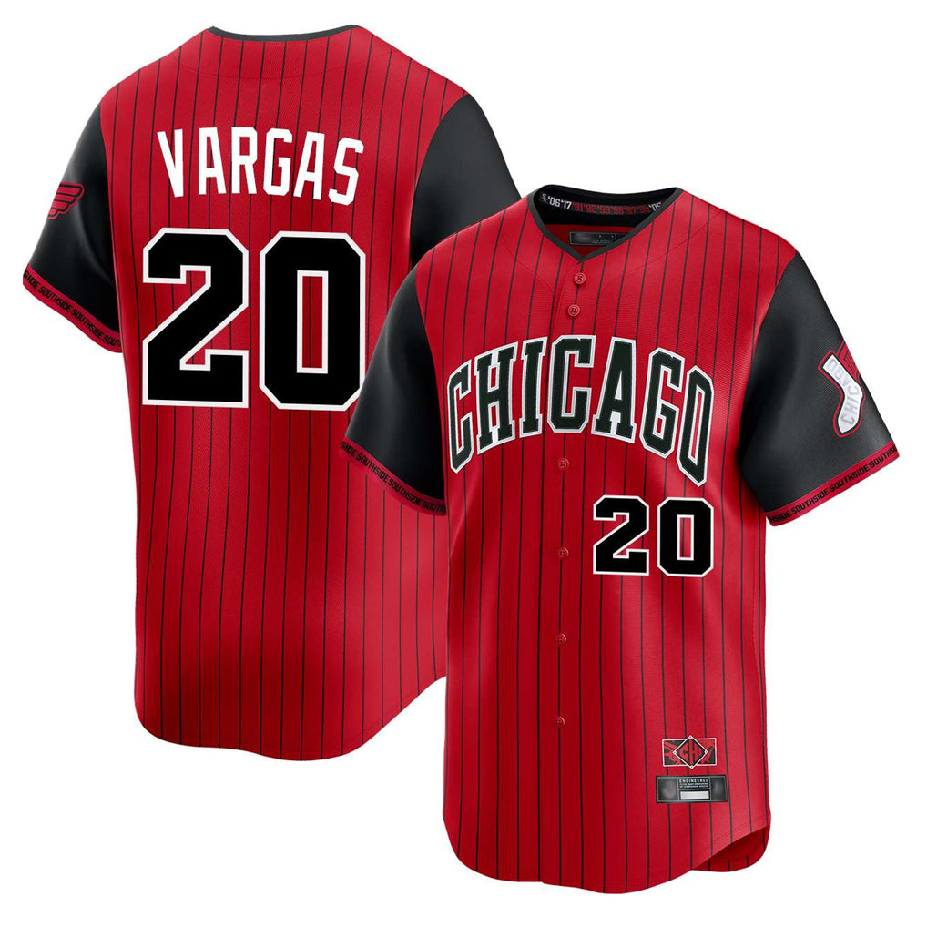 Choea C.White Sox #20 Miguel Vargas Player Red City Connect Limited Home Stitched Jerseys