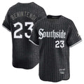 Choea C.White Sox #23 Andrew Benintendi Player Black City Connect Limited Home Stitched Jerseys