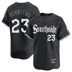 Choea C.White Sox #23 Andrew Benintendi Player Black City Connect Limited Home Stitched Jerseys