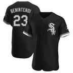 Choea C.White Sox #23 Andrew Benintendi Player Black Limited Elite Home Stitched Jerseys