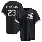 Choea C.White Sox #23 Andrew Benintendi Player Black Spring Training Game Stitched Jerseys