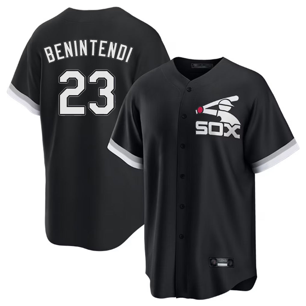 Choea C.White Sox #23 Andrew Benintendi Player Black Spring Training Game Stitched Jerseys