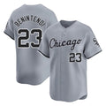 Choea C.White Sox #23 Andrew Benintendi Player Gray Road Limited Home Stitched Jerseys