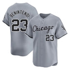 Choea C.White Sox #23 Andrew Benintendi Player Gray Road Limited Home Stitched Jerseys