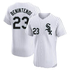 Choea C.White Sox #23 Andrew Benintendi Player White Stripe Limited Elite Home Stitched Jerseys