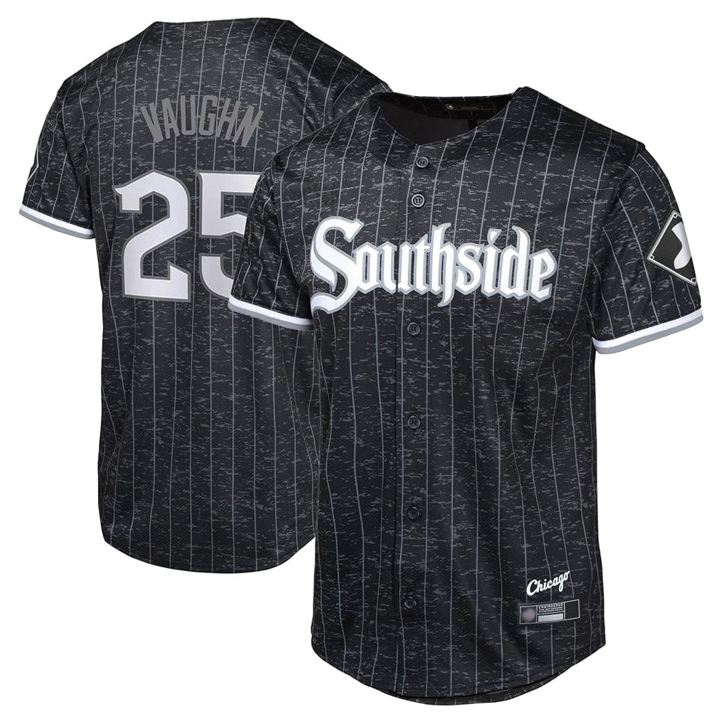 Choea C.White Sox #25 Andrew Vaughn Player Black City Connect Home Game Stitched Jerseys