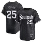 Choea C.White Sox #25 Andrew Vaughn Player Black City Connect Limited Home Stitched Jerseys