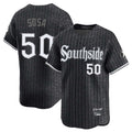 Choea C.White Sox #50 Lenyn Sosa Player Black City Connect Limited Home Stitched Jerseys