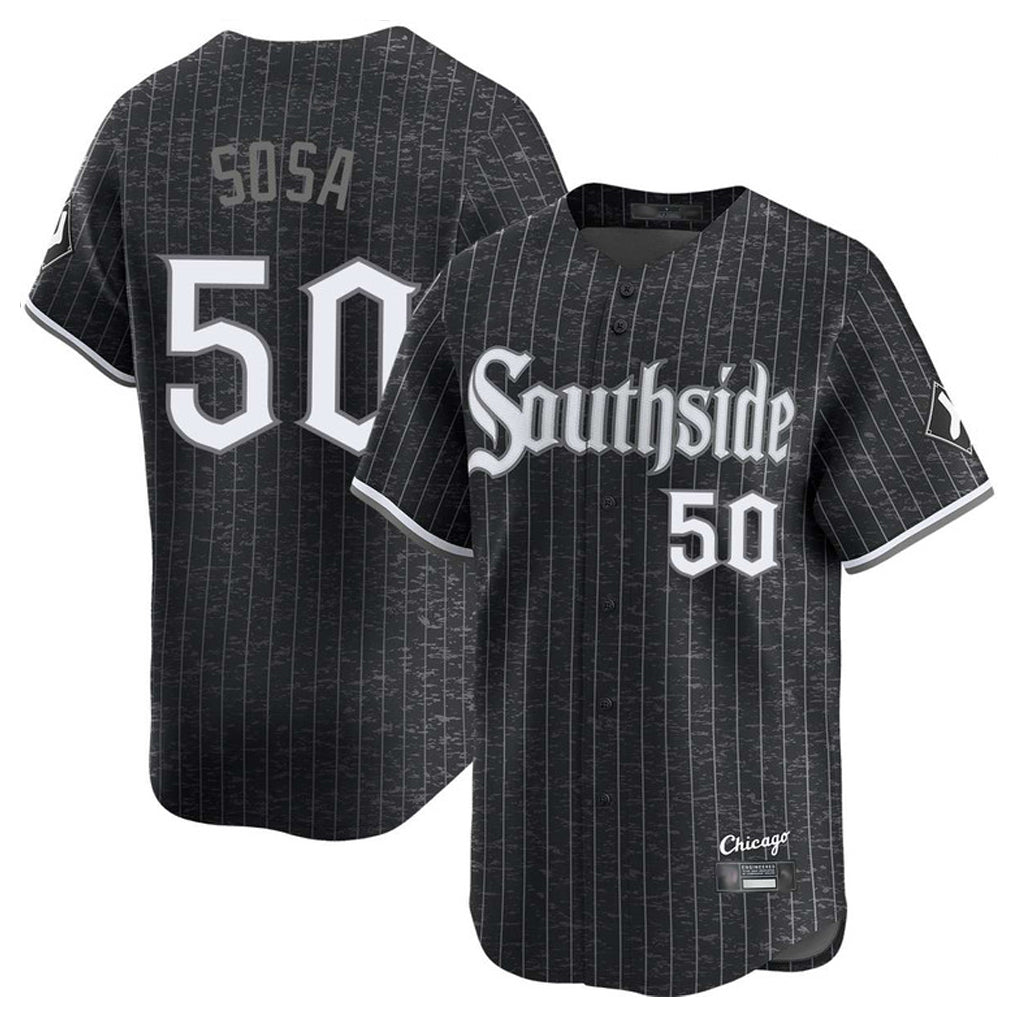 Choea C.White Sox #50 Lenyn Sosa Player Black City Connect Limited Home Stitched Jerseys