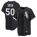 Choea C.White Sox #50 Lenyn Sosa Player Black Home Game Stitched Jerseys