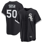 Choea C.White Sox #50 Lenyn Sosa Player Black Home Game Stitched Jerseys