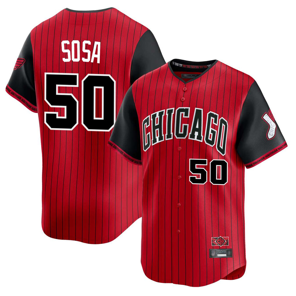 Choea C.White Sox #50 Lenyn Sosa Player Red City Connect Limited Home Stitched Jerseys