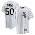 Choea C.White Sox #50 Lenyn Sosa Player White Stripe Home Game Stitched Jerseys