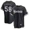 Choea C.White Sox #58 Seranthony Dom¡§anguez Player Black City Connect Home Game Stitched Jerseys