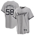 Choea C.White Sox #58 Seranthony Dom¡§anguez Player Gray Home Game Stitched Jerseys