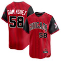 Choea C.White Sox #58 Seranthony Dom¡§anguez Player Red City Connect Limited Home Stitched Jerseys