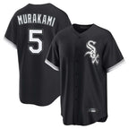 Choea C.White Sox #5 Munetaka Murakami Player Black Home Game Stitched Jerseys