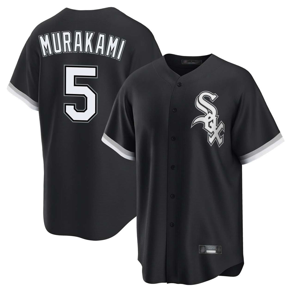 Choea C.White Sox #5 Munetaka Murakami Player Black Home Game Stitched Jerseys