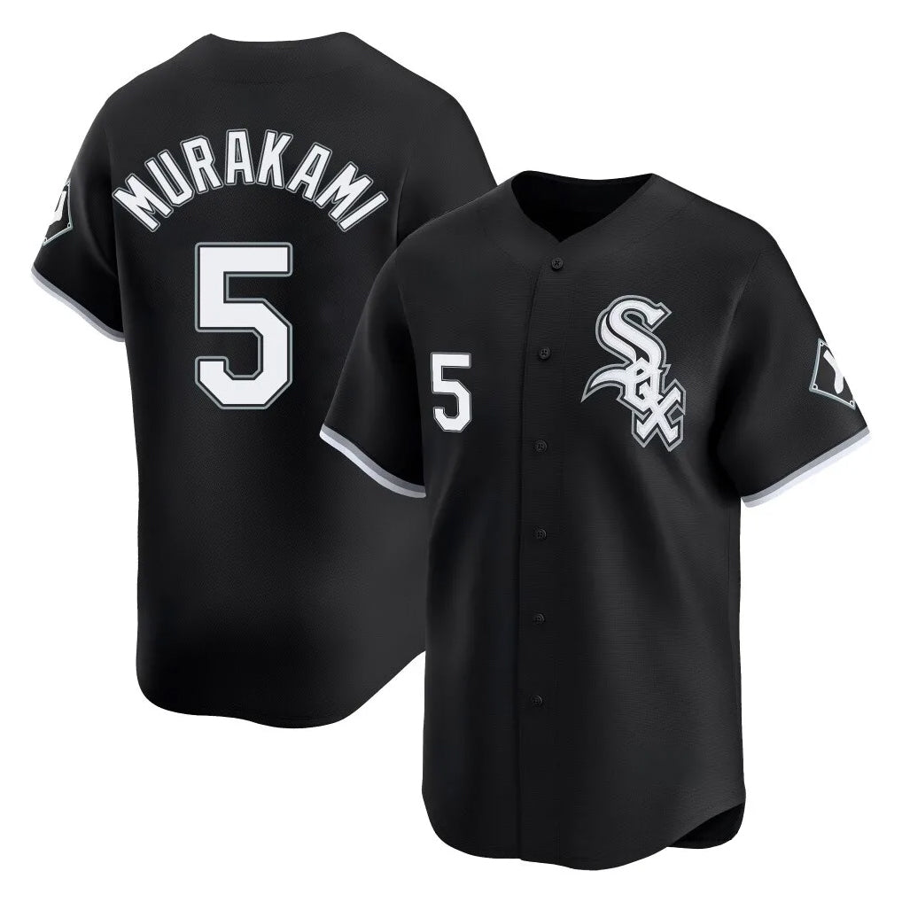Choea C.White Sox #5 Munetaka Murakami Player Black Limited Home Stitched Jerseys