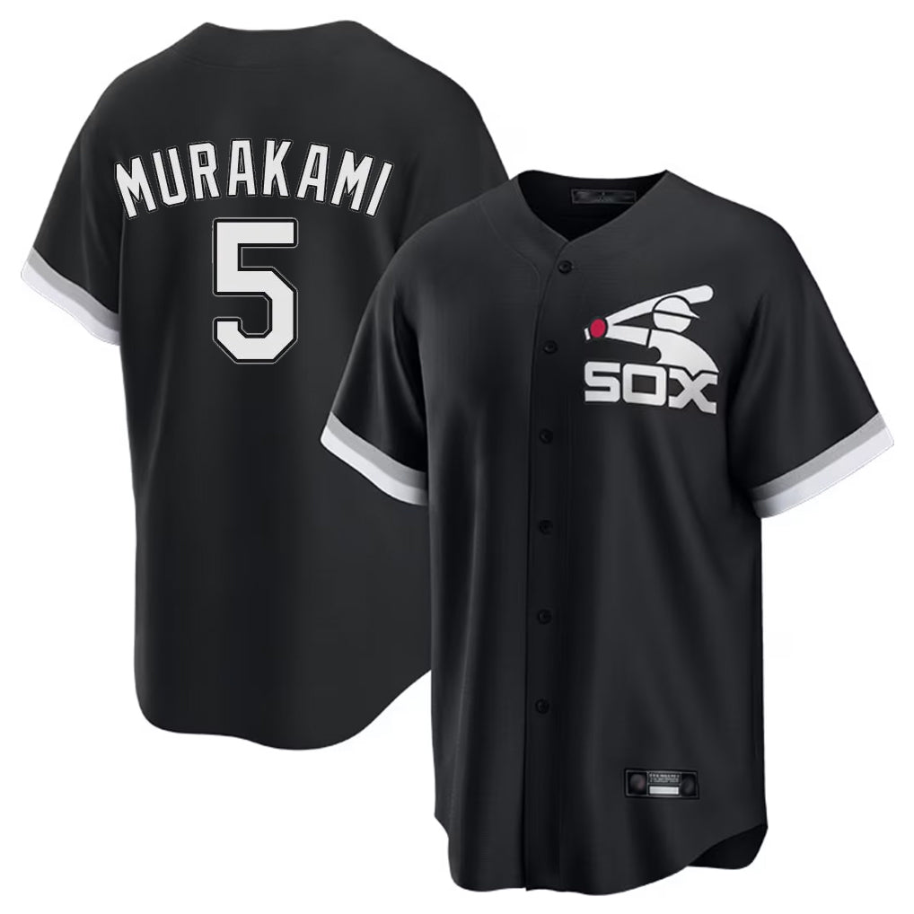 Choea C.White Sox #5 Munetaka Murakami Player Black Spring Training Game Stitched Jerseys