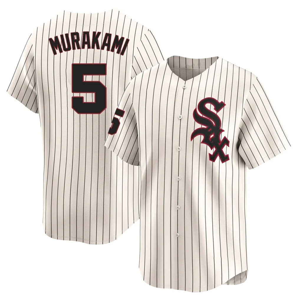 Choea C.White Sox #5 Munetaka Murakami Player Cream Cooperstown Collection Limited Home Stitched Jerseys
