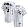 Choea C.White Sox #5 Munetaka Murakami Player White Stripe Home Game Stitched Jerseys